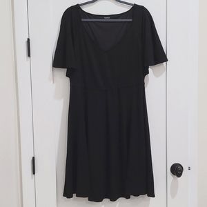 Torrid little black cape dress